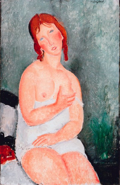 Ung kvinde i en skjorte, 1818 af Amedeo Modigliani