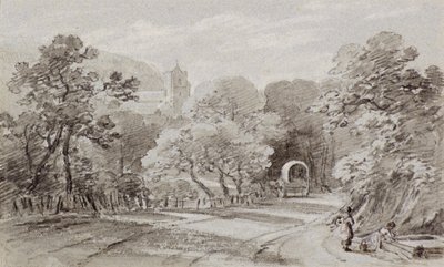 A Country Road, Hastings, ca. 1803 (kridt) af Amelia Long