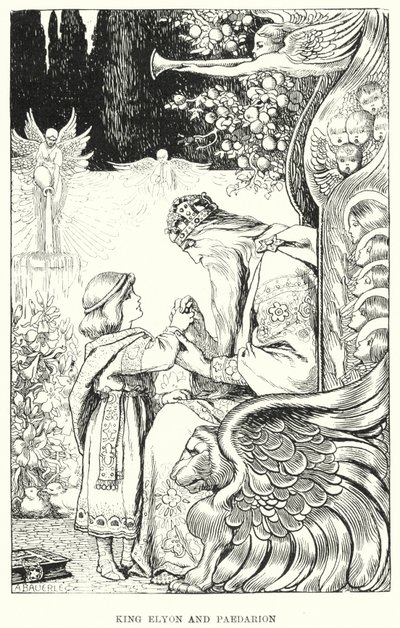 Kong Elyon og Paedarion (gravering) af Amelia M. (attr.to) Bowerley or Bauerle