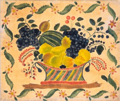 Kurv med frugt af American 19th Century
