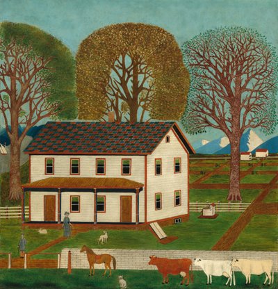 Bondegård i Mahantango Valley af American 19th Century