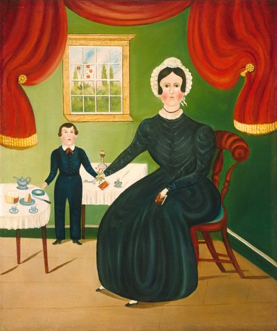 Interiør Scene af American 19th Century