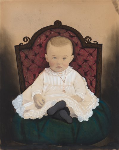 Portræt af en baby af American 19th Century