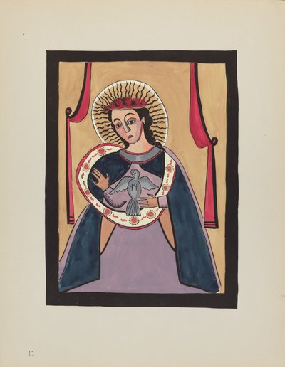 Plade 11: Bebudelse: Fra porteføljen "Spanish Colonial Designs of New Mexico" af American 20th Century