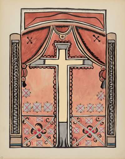 Plade 13: Design med kors: Fra porteføljen "Spanish Colonial Designs of New Mexico" af American 20th Century