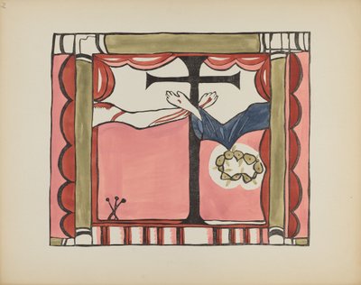 Plade 14: Hovedaltertavle, Chimayo: Fra porteføljen "Spanske koloniale designs i New Mexico" af American 20th Century