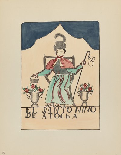 Plade 24: The Lost Child of Atocha: Fra porteføljen "Spanish Colonial Designs of New Mexico" af American 20th Century