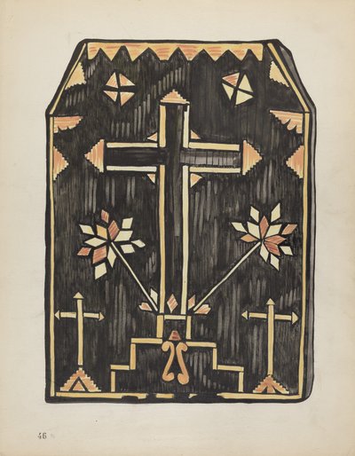 Plade 46: Straw Applique Design: Fra Portfolio "Spanish Colonial Designs of New Mexico" af American 20th Century