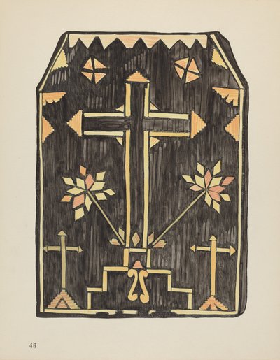 Plade 46: Straw Applique Design: Fra Portfolio "Spanish Colonial Designs of New Mexico" af American 20th Century