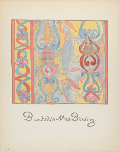 Plade 48: Buckskin Design: Fra Portfolio "Spanish Colonial Designs of New Mexico" af American 20th Century