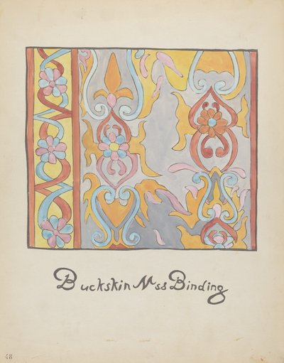 Plade 48: Buckskin Design: Fra Portfolio "Spanish Colonial Designs of New Mexico" af American 20th Century