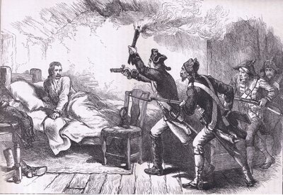 Arrest of General Westcott, illustration fra Cassells History of the United States udgivet af Cassell, Petter & Galpin, ca. 1900 (litho) af American English school