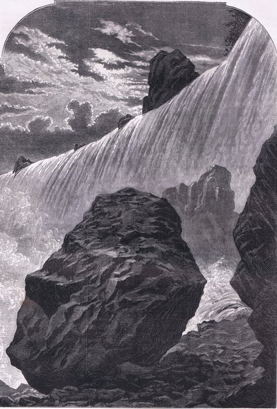 Niagara Falls, illustration fra Cassells History of the United States udgivet af Cassell, Petter & Galpin, ca. 1900 (litho) af American English school