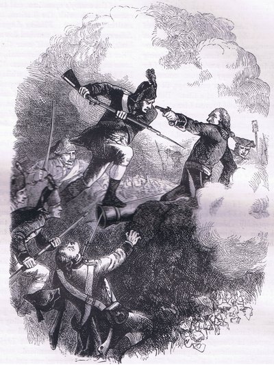 Angrebet på Stony Point, illustration fra Cassells History of the United States udgivet af Cassell, Petter & Galpin, ca. 1900 (litho) af American English school