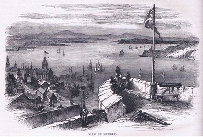 Se i Quebec, illustration fra Cassells History of the United States udgivet af Cassell, Petter & Galpin, ca. 1900 (litho) af American English school