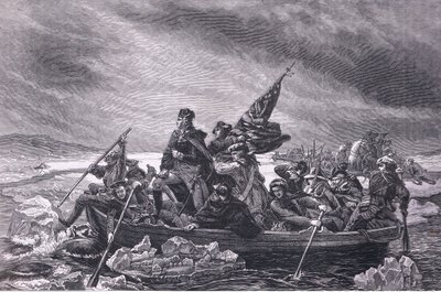Washington krydser Delaware, illustration fra Cassells History of the United States udgivet af Cassell, Petter & Galpin, ca. 1900 (litho) af American English school