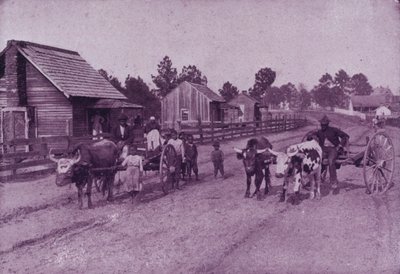 En landsbyscene med glad indhold i Virginia (s/h-billede) af American Photographer (after)