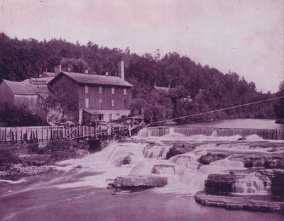 Ausable River, nær toppen af kløften (s/h foto) af American Photographer (after)