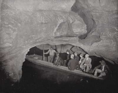 Echo River, Mammoth Cave, Kentucky (s/h-billede) af American Photographer (after)