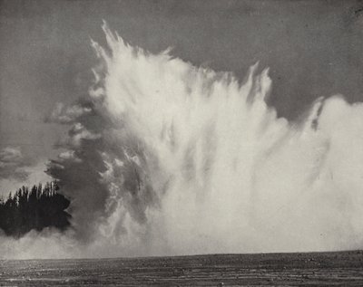 Excelsior Geyser, Yellowstone Valley, Wyoming (s/h-billede) af American Photographer (after)