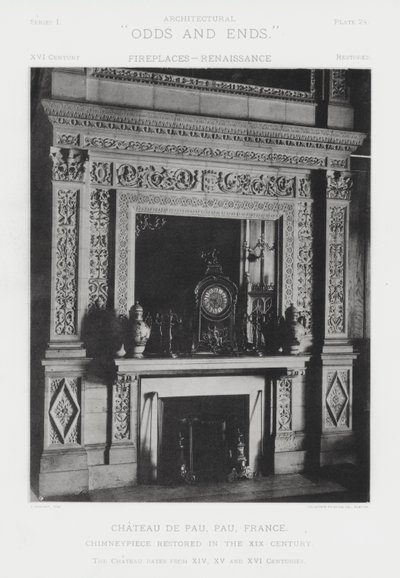 Pejs: Chateau De Pau, Pau, Frankrig (s/h-billede) af American Photographer (after)