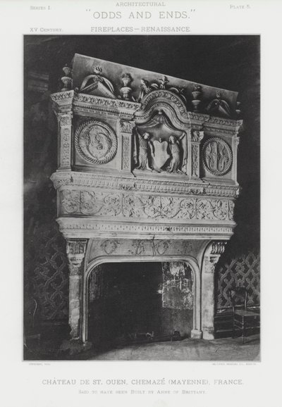 Pejs: Chateau De St Ouen, Chemaze, Mayenne, Frankrig (s/h foto) af American Photographer (after)