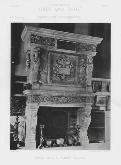 Pejs: Ducal Palace, Nancy, Frankrig (s/h-billede) af American Photographer (after)