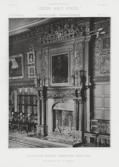 Pejs: Quorndon House, Leicester, England (s/h-billede) af American Photographer (after)