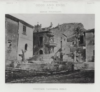 Fountain, Taormina, Sicilien (s/h foto) af American Photographer (after)