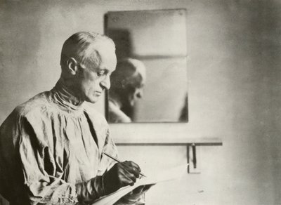 Harvey Cushing, neurokirurg, portræt (s/h foto) af American Photographer (after)