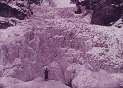 Hector Falls, Watkins Glen, om vinteren (s/h foto) af American Photographer (after)