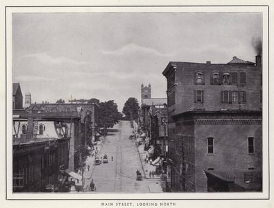 Jamestown, NY: Main Street, ser mod nord (s/h-billede) af American Photographer (after)