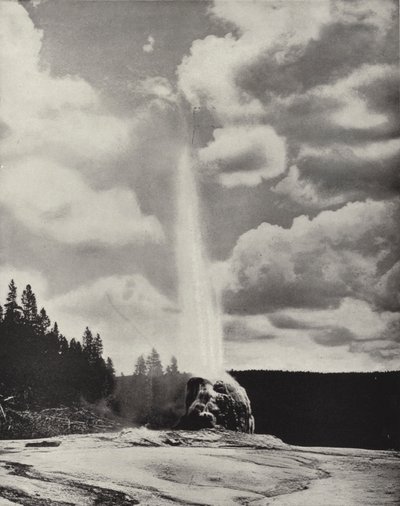 Lone Star Geyser, Yellowstone, Wyoming (s/h foto) af American Photographer (after)