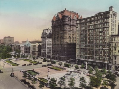 New York: Plaza og Pulitzer Memorial Fountain (foto) af American Photographer (after)