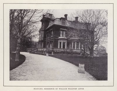 Newport, Rhode Island: Beaulieu, William Waldorf Astors bopæl (s/h-billede) af American Photographer (after)