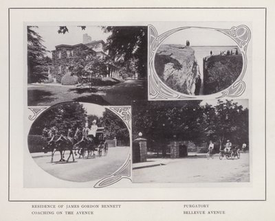 Newport, Rhode Island: James Gordon Bennetts opholdssted; skærsilden; Coaching på Alléen; Bellevue Avenue (s/h foto) af American Photographer (after)