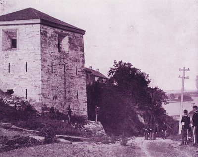 Old Fort Snelling, ved Mississippi-floden (s/h foto) af American Photographer (after)