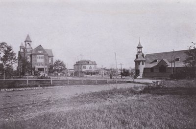 Old Orchard Beach, Maine: Rådhus og offentligt bibliotek; Postkontor; St Margaret