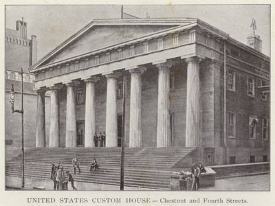 Philadelphia: United States Custom House, Chestnut and Fourth Streets (s/h-billede) af American Photographer (after)