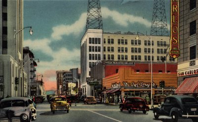 Phoenix, Arizona: Central Avenue, ser mod syd fra Monroe (foto) af American Photographer (after)
