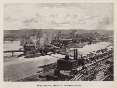 Pittsburgh: Pittsburgh, set fra Duquesne Incline (s/h foto) af American Photographer (after)