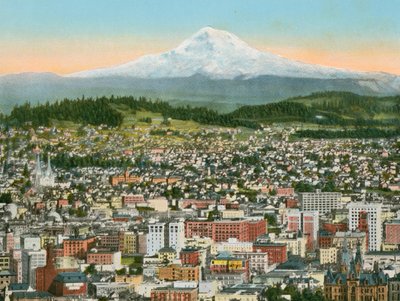 Portland, Oregon, Mount Hood i afstand (foto) af American Photographer (after)