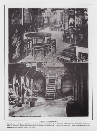 San Francisco: Scener i Chinatown (s/h-billede) af American Photographer (after)