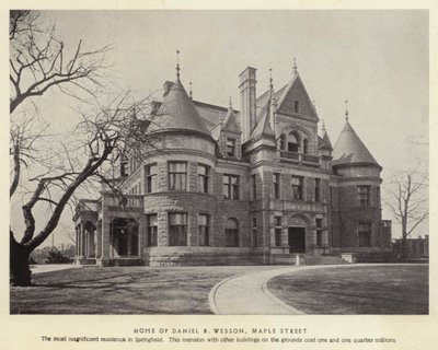 Springfield, Massachusetts: Daniel B Wessons hjem, Maple Street (s/h-billede) af American Photographer (after)