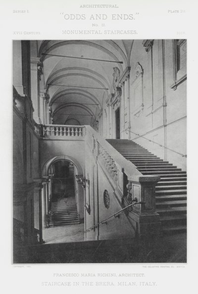 Trappe i Brera, Milano, Italien (s/h foto) af American Photographer (after)