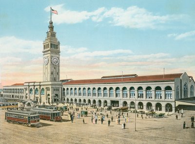 Færgebygningen, foden af Market Street, San Francisco, Californien (foto) af American Photographer (after)