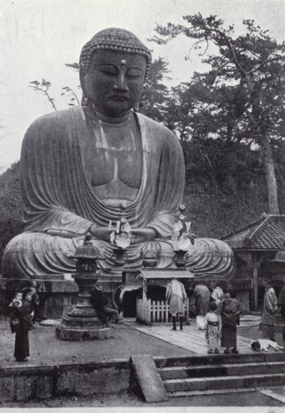 Den Store Bronze Buddha, æret i seks århundreder (s/h foto) af American Photographer (after)