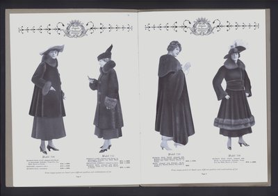 Opslag på to sider fra The Theatre of Fur Fashion (s/h-billede) af American Photographer (after)