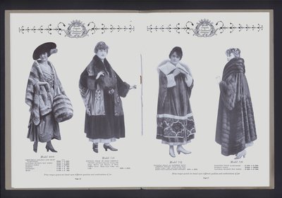 Opslag på to sider fra The Theatre of Fur Fashion (s/h-billede) af American Photographer (after)