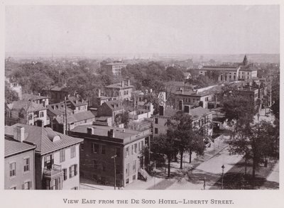 Udsigt øst fra De Soto Hotel, Liberty Street (s/h foto) af American Photographer (after)